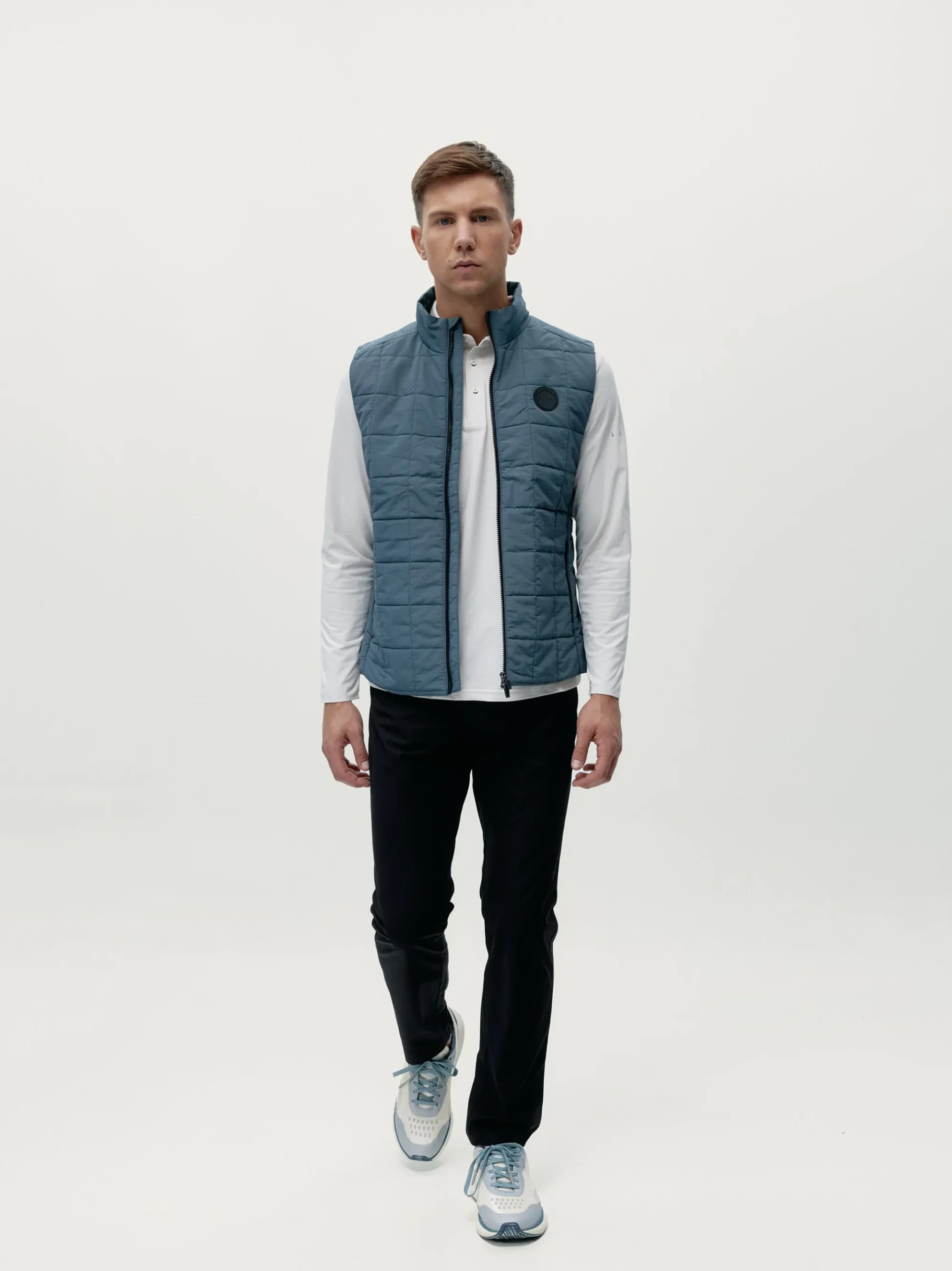 Born Living Yoga Vest Merrit Stormy Grey>Hombre Abrigos · Chaquetas|Chalecos