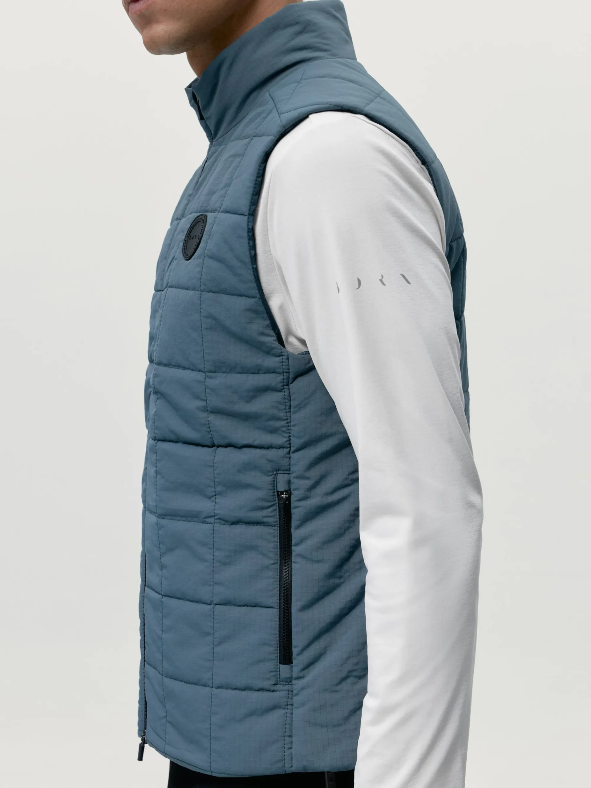 Born Living Yoga Vest Merrit Stormy Grey>Hombre Abrigos · Chaquetas|Chalecos
